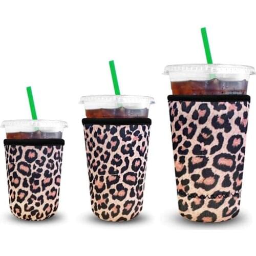 16oz 24oz 30oz Neoprene Coffee Cup Sleeve for Bar Kitchen Printed Floral Marble Reusable Insulated Mug Cover Cooler Case SN1412