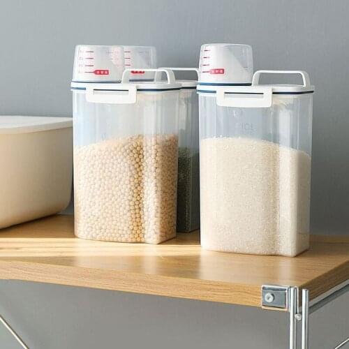 Sealed Rice Barrel Moisture Proof Storage Box Household Kitchen Flour Saving Wheel Bucket Stocks Holder Rice Bucket