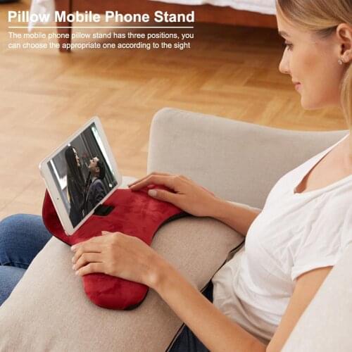 Pillow Tablet Stand Multiple Optional Colors Pillow Laptop Holder Smart Phones Holder Mobile Phone Pillow Stand