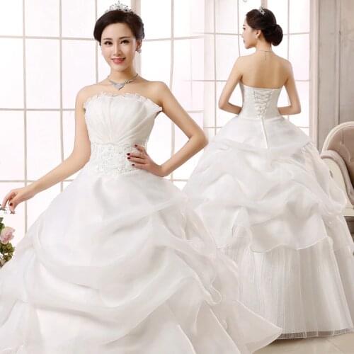 Popodion Sleeveless Wedding Dresses