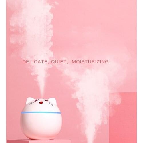 Portable Air Freshener Diffuser Humidifier for Car Office Home Atmosphere LED Colorful Light Auto Mist Maker Ultra Quiet