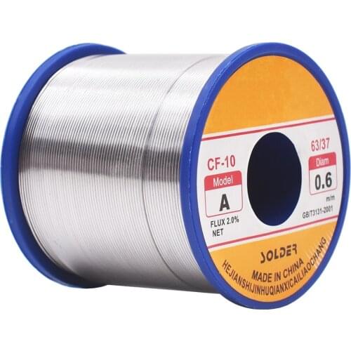 500g Rosin Core Solder Wire Roll No Need To Clean 0.5/0.6/0.8/1.0/1.2 mm 63/37 Flux 2.0% 45FT CF-10 Soldering Tin Wires Melt