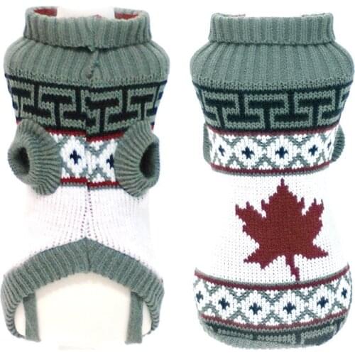 Christmas Pet Dog Clothes Dog Snowflake Elk Sweater British Fashion Handsome Hoodie Warm Cclothing Autumn and Winter