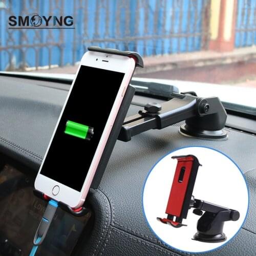 YPAY Strong Suction Tablet Phone Car dashboard Holder Phone Stand 4-10.5 Inch Tablet Phone holder for IPAD Air Mini for iPhone X