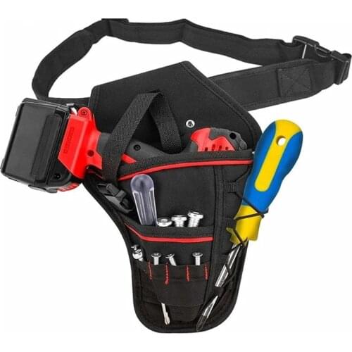ESPLB Multi-functional Waterproof Drill Holster Waist Tool Bag Electric Waist Belt Tool Pouch Bag for Wrench Hammer Screwdriver