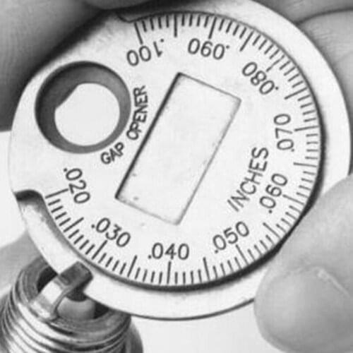 1pc Spark Plug Gap Gauge Measurement Tool Coin- Type 0.6-2.4mm Range Gage Caliber Hot Sale