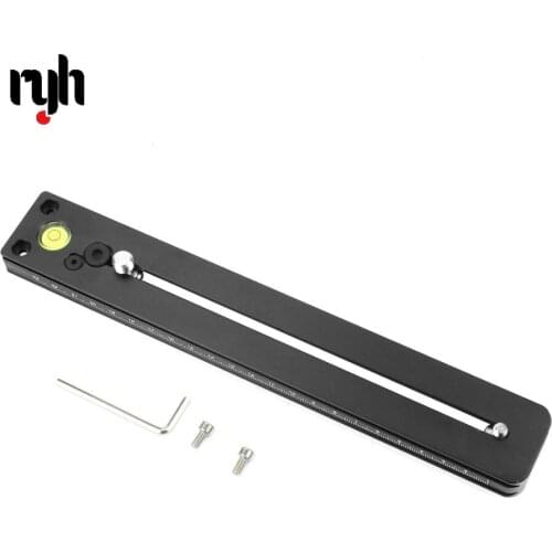 GloryStar Aluminum Alloy Lengthened Quick Release Plate 250mm Nodal Slide Rail with 1/4" / 3/8" Screw for Arca Swiss Tripod Head