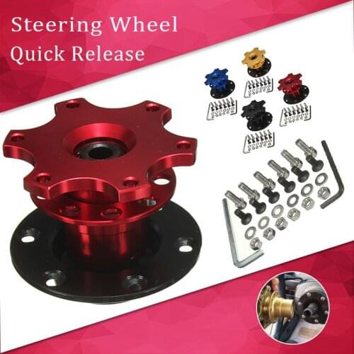 Universal Racing Car Steering Wheel Quick Release Hub Adapter Boss Kit Real Carbon Fiber Racing Quick Release Adapter Connector