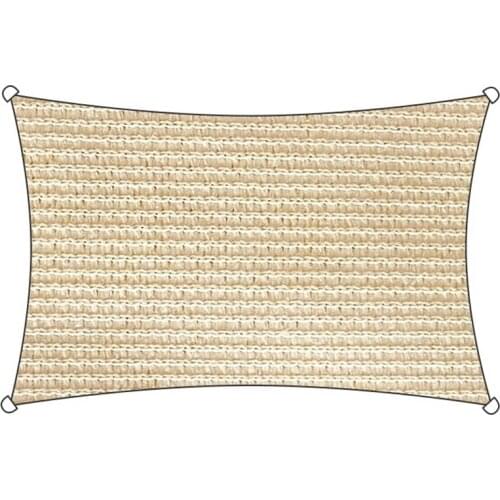 Thicken White Sun Sails Outdoor Beach Swimming Arc Rectangle Sun Shade Net Home Balcony Terrace Shade Sails