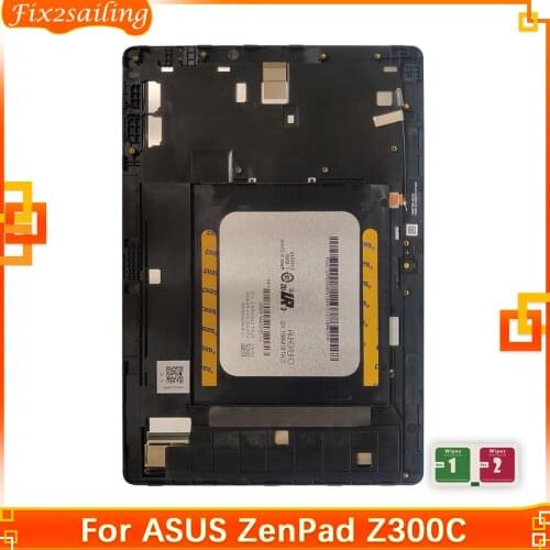 10.1'' New For Asus Zenpad 10 Z300 Z300C Green Cable LCD Display Touch Screen Digitizer Assembly P023 CLAA101WR61 100% Tested