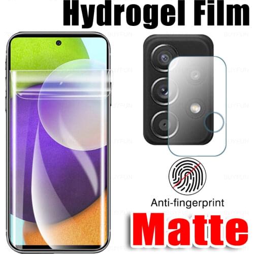 2 IN 1 Cam Protective Glass+Screen Hydrogel Film For Samsung Galaxy A12 A32 A42 A52 A72 4G/5G Matte Safety Films On Samsun A 52