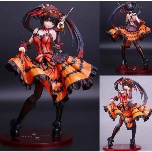 23cm Japanese Anime Date A Live Figure Nightmare Tokisaki Kurumi Sexy Anime Figure Girl Action Figure Collectible Model Toy Hot