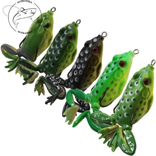 95mm/15g Anti-Corrosion Bionic High Quality Silicone Fishing Bait Artificial Thunder Frog Freshwater Fishing Lure Soft Bait