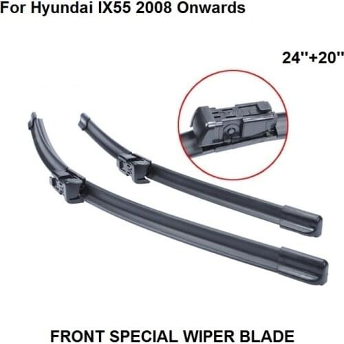 Car Accessaries Auto Windscreen Wipers Blade For Hyundai IX55 2008 Onwards 24''+20'' Windshield Natural Rubber