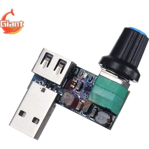 DC 5V USB Fan Speed Controller Stepless Regulator DC 4-12V Speed Control Switch Moudle Fan Governor Volume Regulator Board DIY