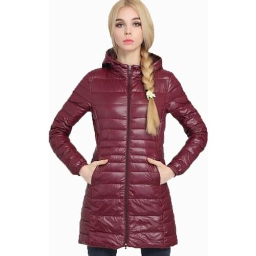 Hot Sale Winter jacket Womans Outerwear Slim Down Jacket Women Warm Coat Women Ultra Light Jackets White Duck Down Parkas