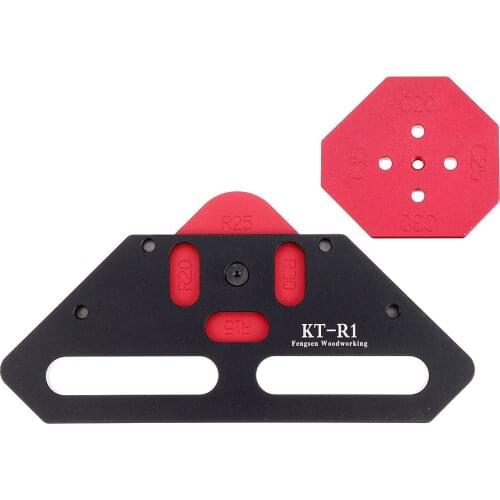 KE-R1 Quick Change Wood Panel Radius R15/R20/R25/R30/C15/C20/C25/C30 Quick-Jig Router Table Bits Jig Aluminum Alloy Cor