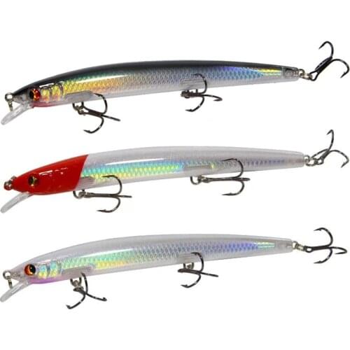 1PCS Classic Wobblers 13.5cm/15.4g Minnow Fishing Lures Flying Fish Long Shot Plastic Hard Crankbait Carp Pike Fishing Tackle