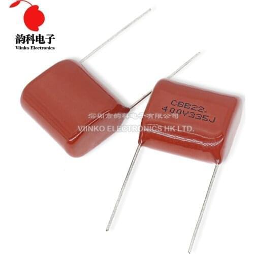 10pcs CBB Polypropylene film capacitor pitch 20mm 335 3.3uF 400V