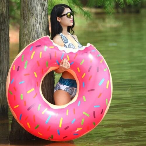 Lnflatable Pool Swimming Ring Donut PVC Seat Rings Toy Rubber Ring Pool Toys Seat Summer Outdoor Activitives Beach Buoy Mattress