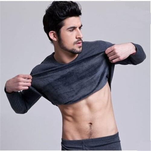 New arrival Thermal mensvelvet underwear with thickened Set long johns super large plus size XL2XL3XL4XL5XL 6XL7XL TF8B001