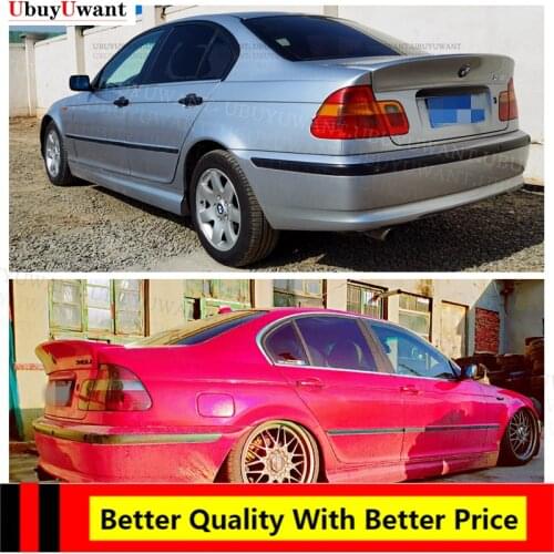 New Real Carbon Fiber High Kick Car Rear Trunk Racing SPOILER Wing Lip FOR E46 SPOILER 98 - 06 BMW 3 Series 318i 320i 325i 328i