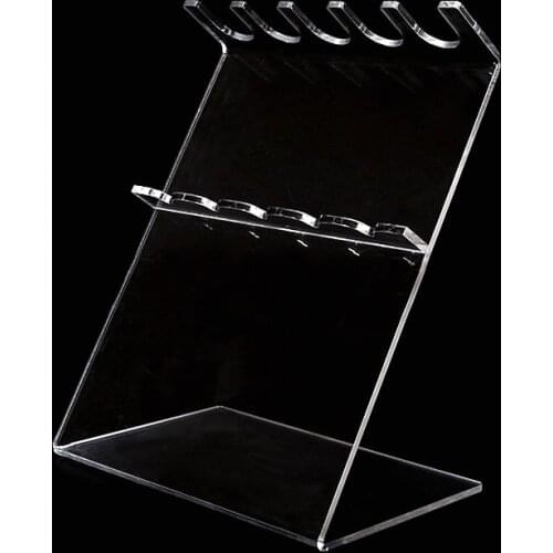 Plexiglass Pipette Stand Transparent Pipettor Rack Z-shaped PMMA Holder Holds Up To 5 Single-channel Pipettes Thickness 5mm