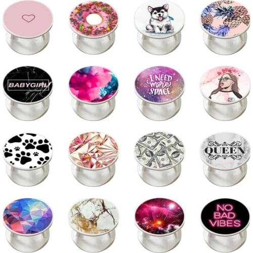 2021 New Expanding Phone Stand Grip Finger Rring Support Anti-Fall Round Foldable Mobile Phone Holder for iPhone 11 pro