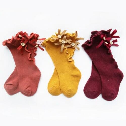 Casual Infant Kids Girl Warm Soft Socks Baby Sockings Mid Sock Cotton Cartoon