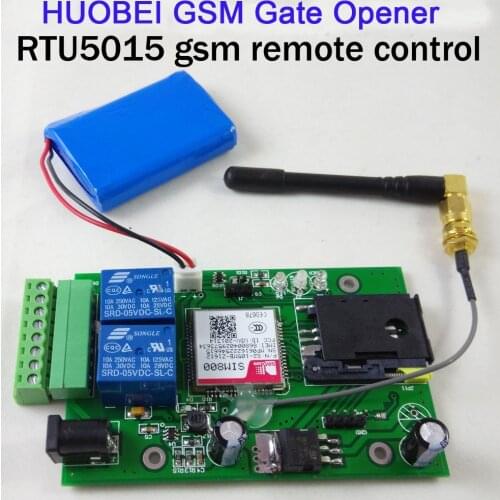 2 input,1 output RTU 5015 GSM Remote relay control board gsm gate opener Backup battery supported for power off alarm with app