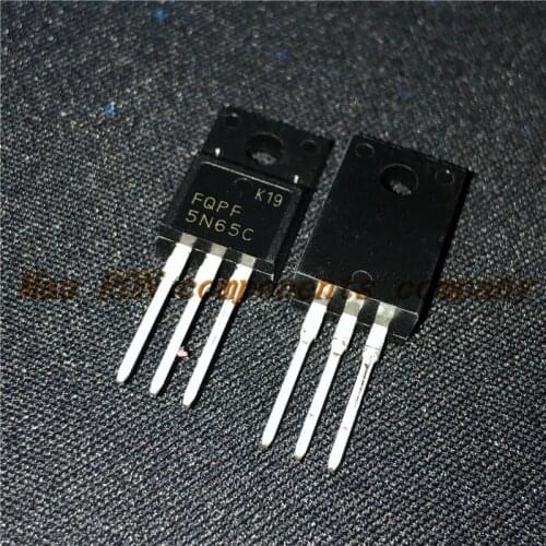 10PCS/LOT FQPF5N65C TO220F 5N65 DIP TO-220F MOS 600V new original In Stock