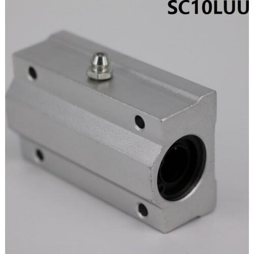 10pcs/lot SC10LUU SCS10LUU long type linear case unit linear ball bearing sliding block for 10mm linear shaft CNC router