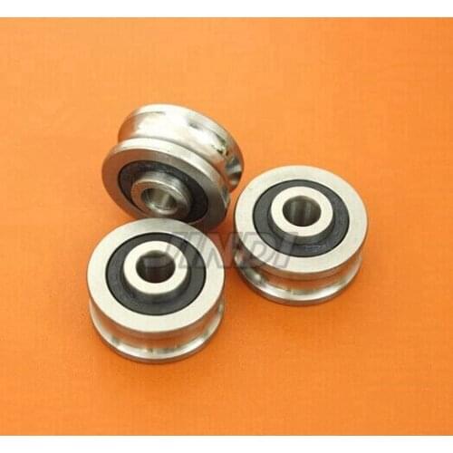 10pcs SG35 U Groove pulley ball bearings SG8RS 12*42*19 mm Track guide roller bearing ( double row balls) ABEC-5