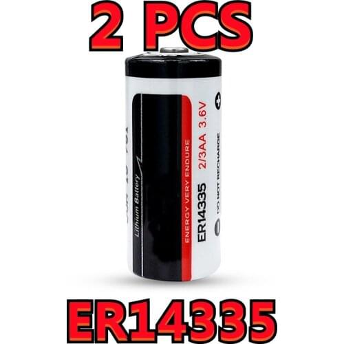 2PCS Original NEW For EVE ER14335 Smoke Alarm Detector 2/3AA 3.6V Lithium PLC Battery