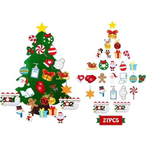 28PCS Christmas Tree Wall Window Cling Stickers Holiday Decor New Year Christmas Decoration Window Stickers Mall Hone Decoration