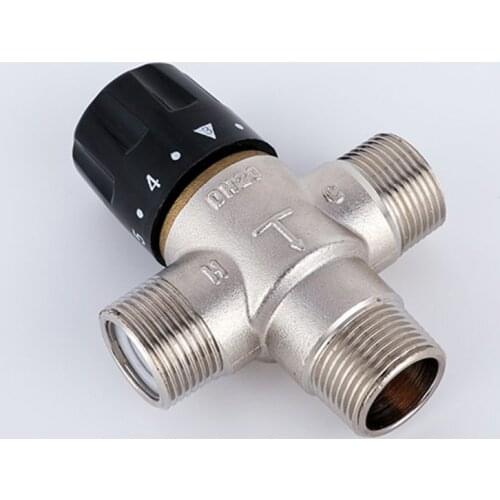 3/4 Inch DN20 Solar Heater Thermostatic Mixing Valve TMV Pipe Valve Thermostat E7CB