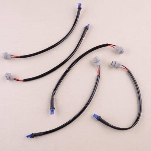 5Pcs Universal Car T10 Extension Wiring Harness Adapter Socket For 168 175 194 W5W 2825 921 License Plate Working Light Bulbs