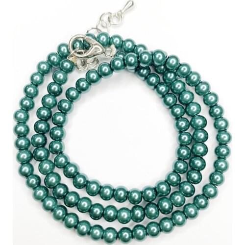 7 Color Seed Beads Necklace for Women Fashion Sea Shell Pearl Short Chain Clavicle Necklace Choker Jewelry Accessories 40cm B501