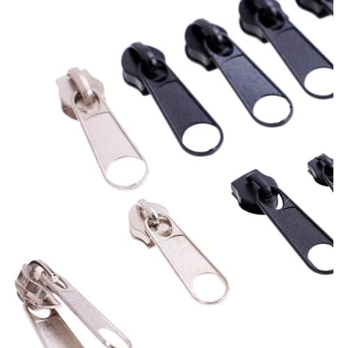 84Pcs Replacement zipper repair kit easy pull metal zipper heads install