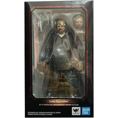 BANDAI Original S.H.Figuarts Star Wars: The Last Jedi Luke Skywalker Anime Action & Toy figures Model Toys For Children