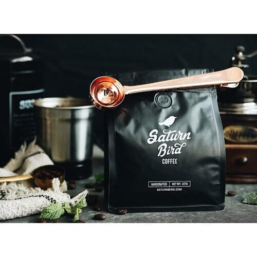 IdYllife Coffee Scoop With Clip Stainless Steel Tea Measuring Cup