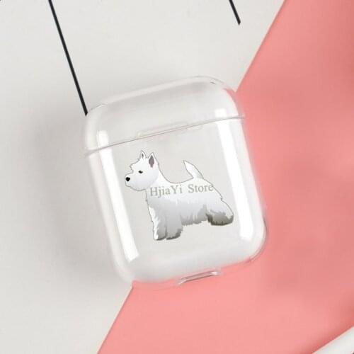 West Highland White Terrier Westie Soft TPU Case For Apple Airpods 1/2 Protective Cases Bluetooth Wireless Earphone Cover
