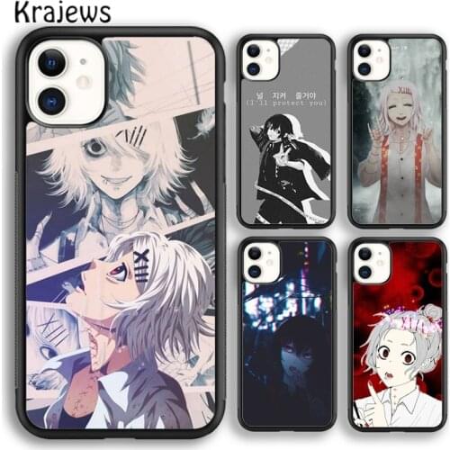 Krajews Japanese Anime JUZO SUZUYA Tokyo Ghouls Phone Case Cover For iPhone 5 SE 6s 7 8 plus X XR XS 11 12 pro max Galaxy S9 S10
