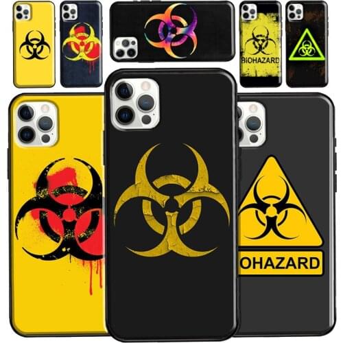 Biohazard Symbol Logo Case For iPhone 12 Pro Max XS X XR Full Cover For iPhone 11 Pro Max 7 8 Plus 6S SE 2020