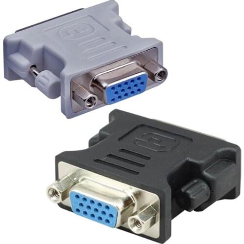 DVI-I 24+5 to VGA Cable Adapter DVI-I VGA Male to Female Converter 1080P Video Connector for PC laptop HDTV Monitor LCD DVD