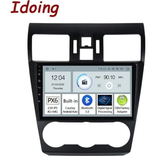 Idoing 9"PX6 Car Android Radio Vedio GPS Multimedia Player For Subaru WRX 2013-2015 GPS Navigation Carplay Auto head unit no2din