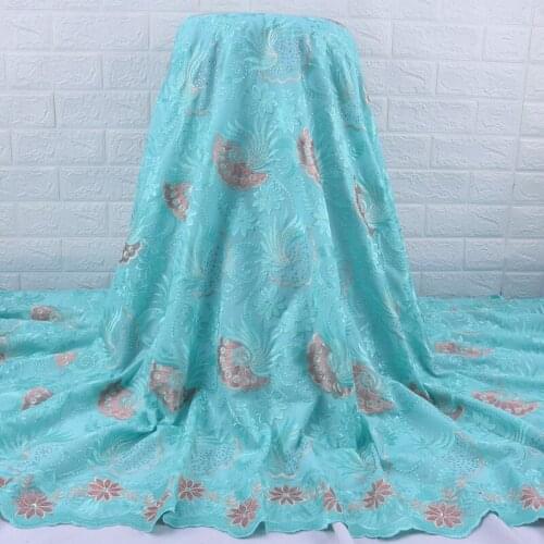 Zhenguiru New Arrival Swiss Voile Lace Fabric Cotton African Fabric Embroidery Nigeria Fabric For Women Party And Wedding A2022