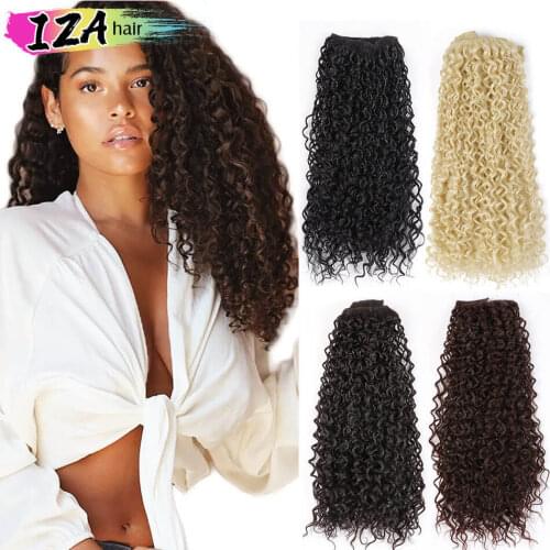 Synthetic Straight Fish Line Hair Invisible Wire No Clip Hair Pieces Secret 20inch Fish Line Hair Pieces Wave By IZA beauty