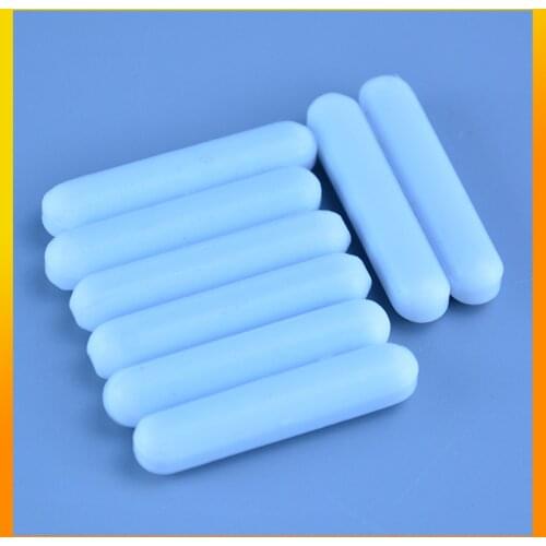 Laboratory Magnetic PTFE Magnetic Stirrer Mixer Stir Bars White Color Without Pivot Ring