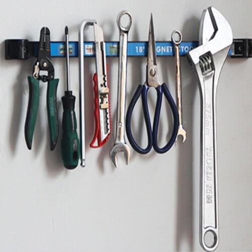 Tacy 18" Magnetic Tool Holder Rack Super Strong Metal Magnet Storage Tool Organizer Bar for Garage Workshop